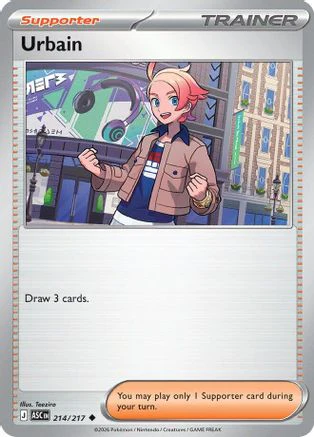 Urbain (214) - Reverse Holofoil ME Ascended Heroes - Uncommon