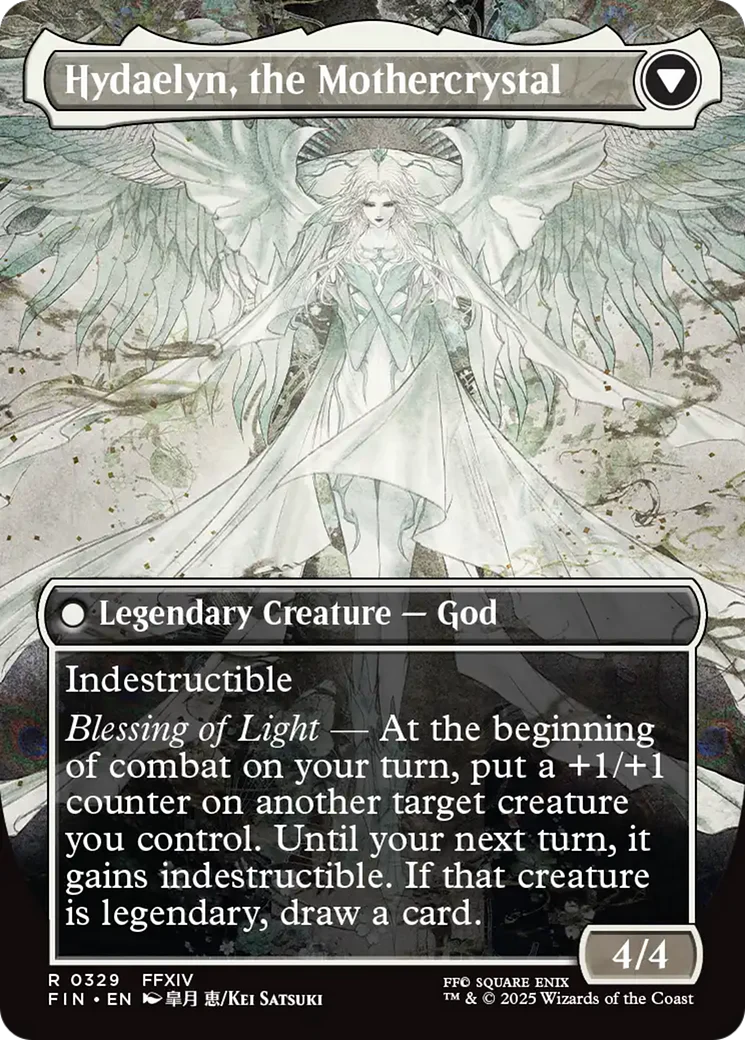 Venat, Heart of Hydaelyn // Hydaelyn, the Mothercrystal (FIN-329) - FINAL FANTASY (Borderless) Foil - Image 2