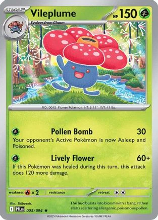 Vileplume (003/094) - Holofoil ME02 Phantasmal Flames - Rare